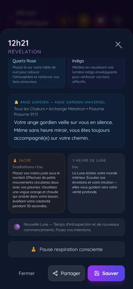 Ange gardien, Chakra & Cristal